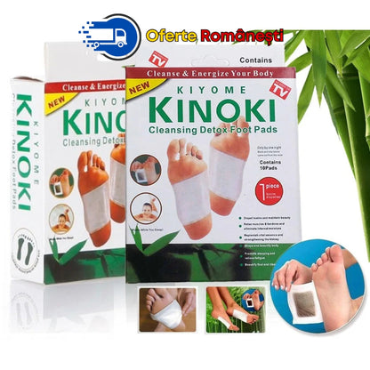 Natural Kinoki – Set 10 Plasturi Detox pentru Revitalizare și Energie