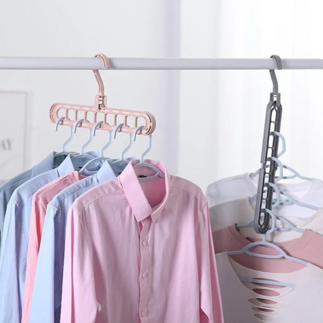 FlexiHanger – Suport 9-în-1 pentru Economisirea Spațiului